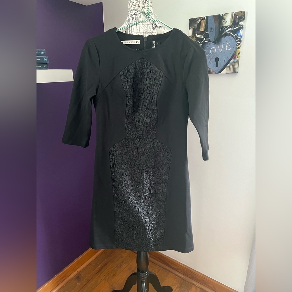 Yoana Baraschi Long Sleeve Little Black Dress